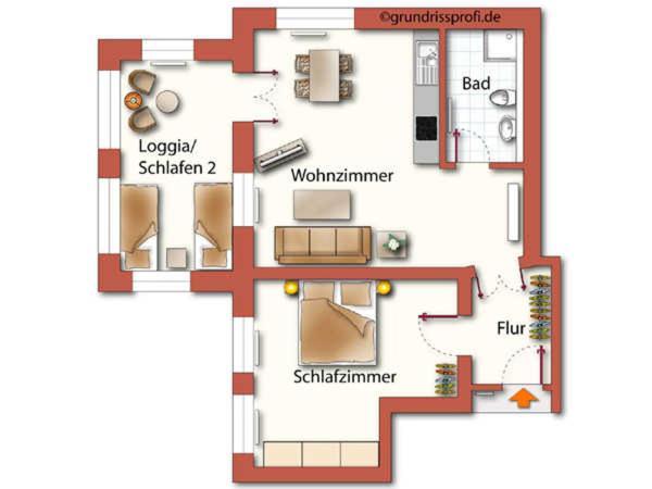 Villa Ruthenberg 塞巴特黑灵斯多夫 外观 照片